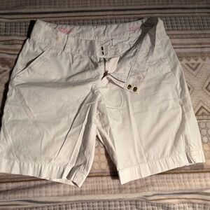 Lilly Pulitzer Classic White Cotton Bermuda Shorts